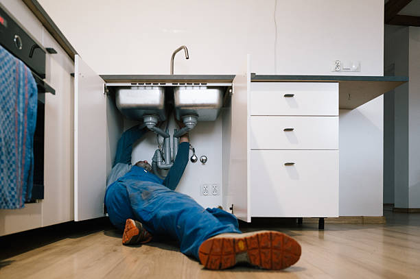 Professional Plumbing technician working in Marland, OK